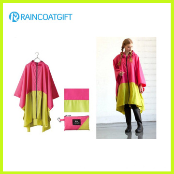 Poncho de lluvia de nylon de alta calidad Rpy-047 de la PU